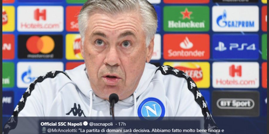 Napoli Dapatkan Serangan Rasialis, Carlo Ancelotti Ancam Mogok Main