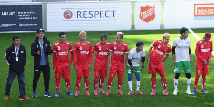 Lawan Slovenia di Homeless World Cup 2017, Indonesia Menang Setelah Cetak Delapan Gol