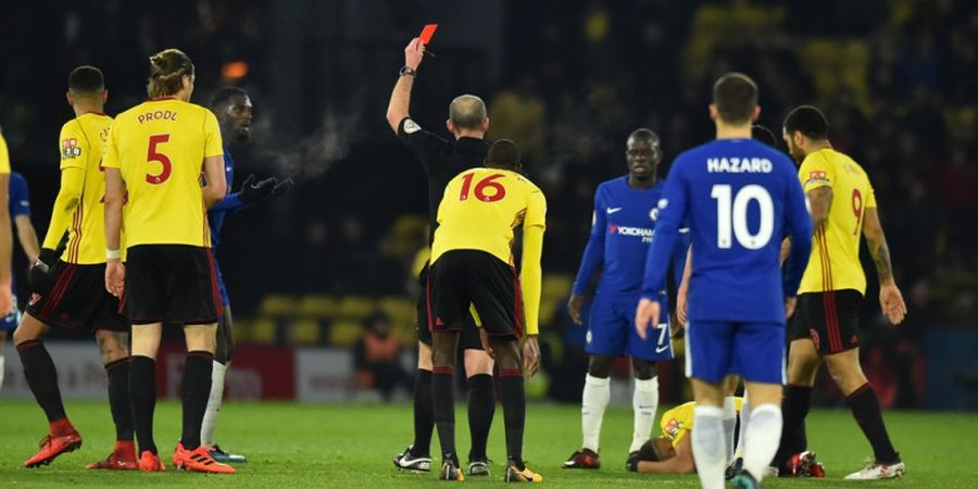 Watford Vs Chelsea - Bermain dengan 10 Pemain, The Blues Tertinggal pada Babak Pertama