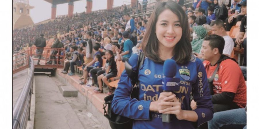 Presenter Cantik Ini Doakan Persib Bandung Menang Saat Tur ke Stadion Anyar