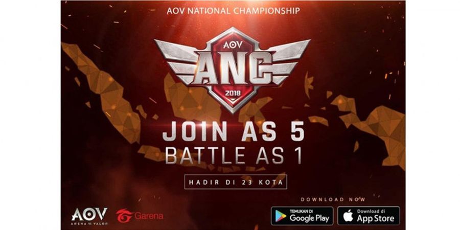 Dicari! Juara Nasional Baru di AOV National Championship 2018