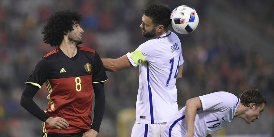 Courtois dan Fellaini Tambah Daftar Cedera Belgia