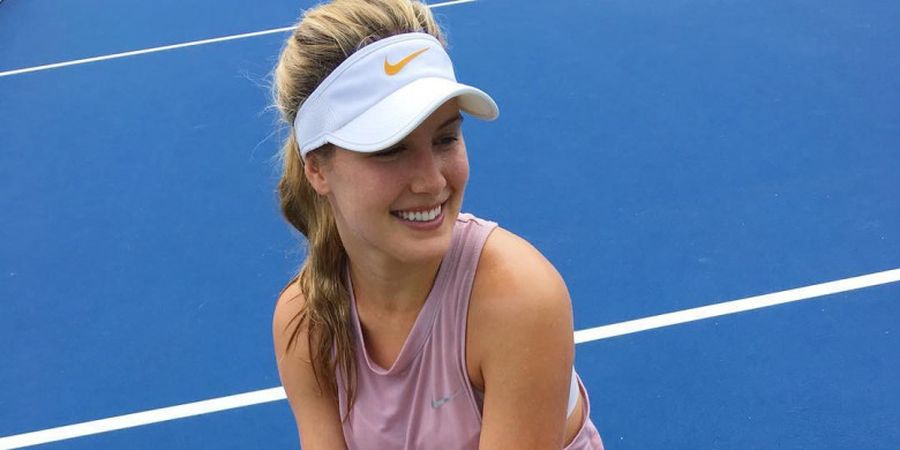 Hilangkan Stres Jelang Rogers Cup, Petenis Cantik Eugenie Bouchard Ikut Lomba Peras Keringat