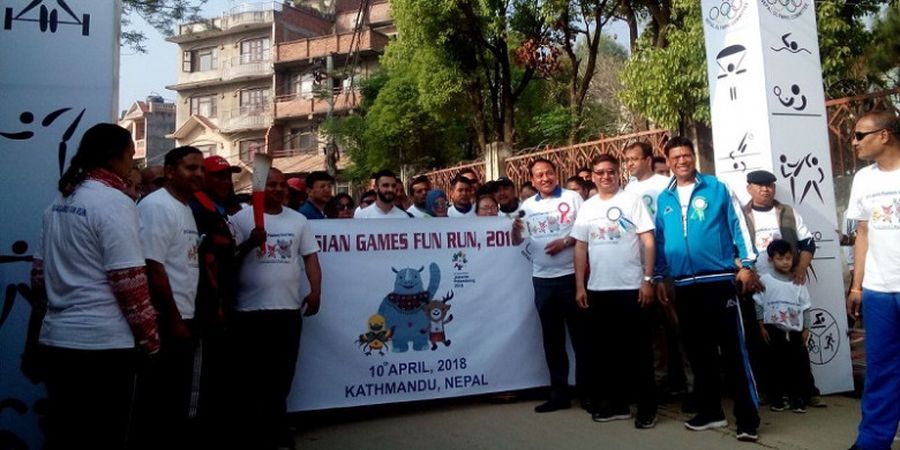 Ratusan Atlet Nepal Ramaikan Asian Games 2018 OCA Fun Run