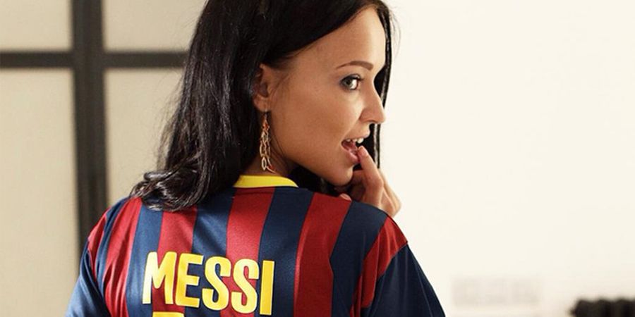 Ada Cinta dari Ukraina, Angelina Petrova Tampil Seksi Menggoda untuk Lionel Messi