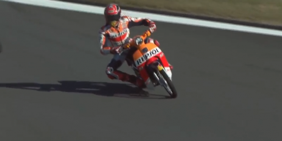 Marc Marquez Marah-marah Sendiri Saat Jajal Motor Bebek Honda di Motegi