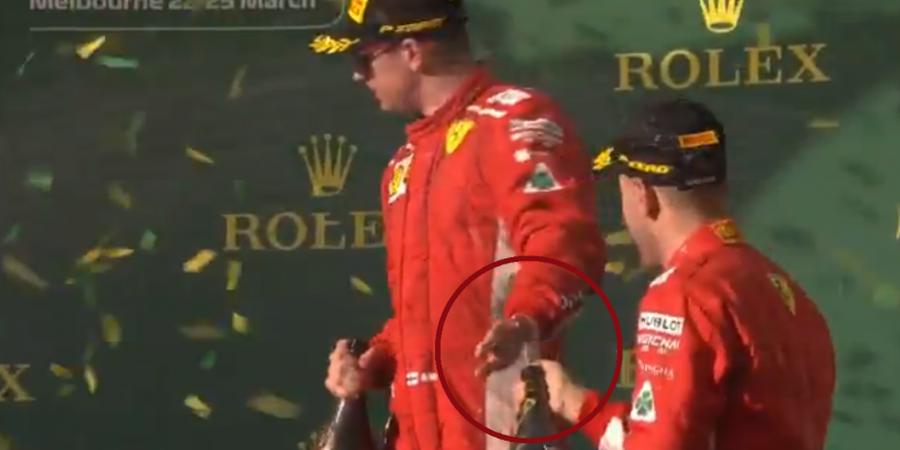 F1 GP Australia 2018 - Kimi Raikkonen Tolak Ajakan Rekan Setimnya untuk Selebrasi di Atas Podium