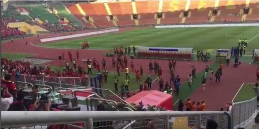 Indonesia Vs Kamboja - Parah! Kerusuhan Pemain Berlanjut Saat Hendak Memasuki Ruang Ganti