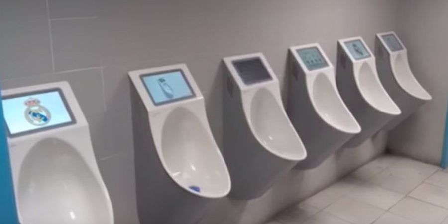 Manjakan Penggemar, Real Madrid Pasang Layar Video di Toilet