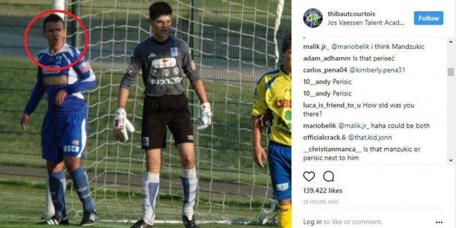 Thibaut Courtois Unggah Foto Masa Kecil, Netizen Malah Salah Fokus