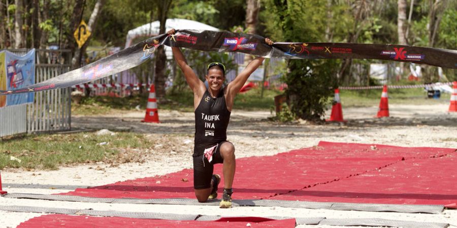 Rhino Cross Triathlon - Muhammad Taufik Jadi Juara Kategori Male Open