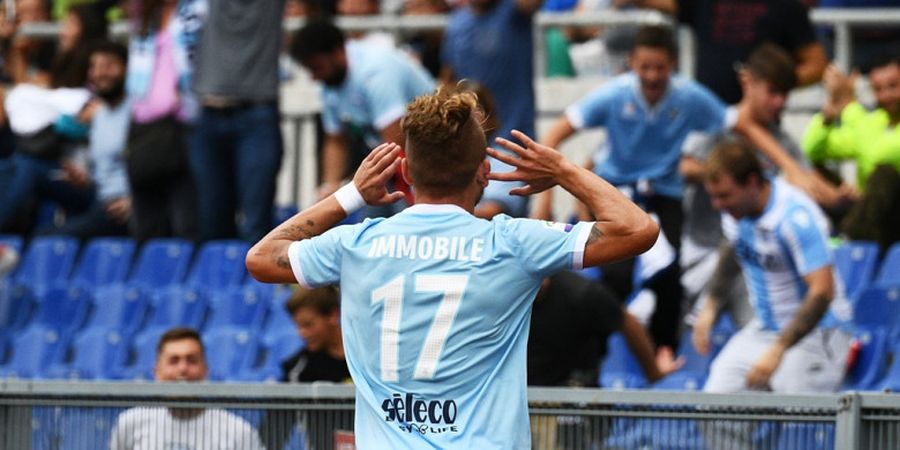 Lazio Vs AC Milan - Hat-trick Ciro Immobile Hancurkan Tim Tamu