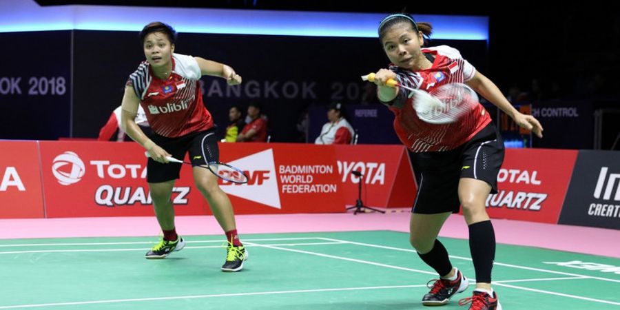 Piala Uber 2018 - Greysia/Apriyani Gagal Sumbang Poin, Indonesia Kian Tertinggal dari China