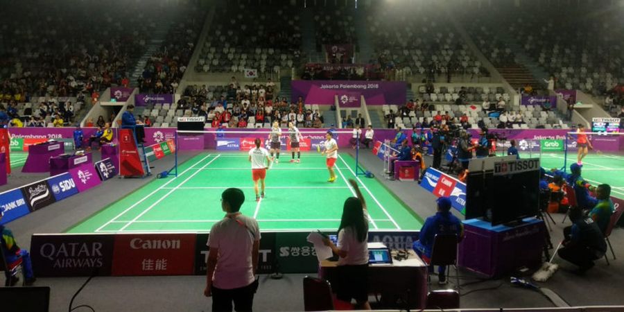 Asian Games 2018 - Layar Skor Elektronik Laga Bulu Tangkis Sempat Bermasalah