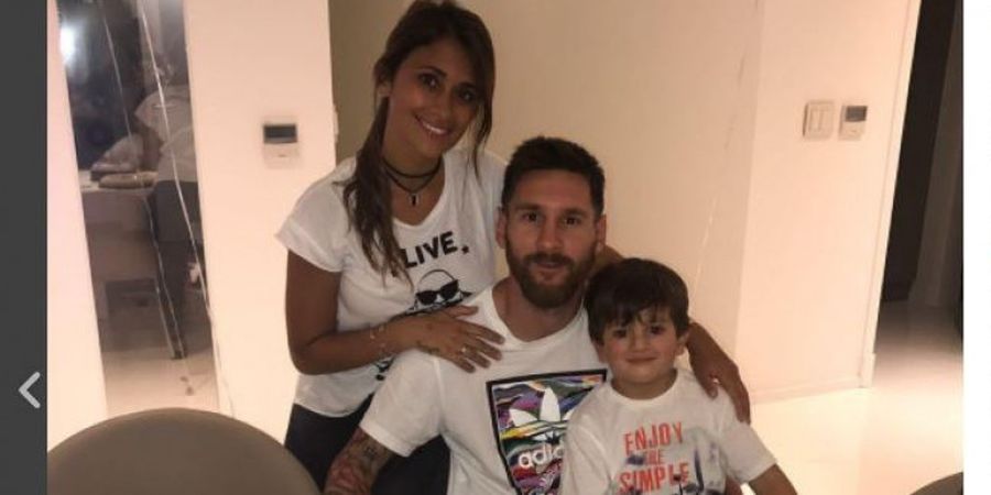 Harmonisnya Keluarga Lionel Messi Versi Kartun