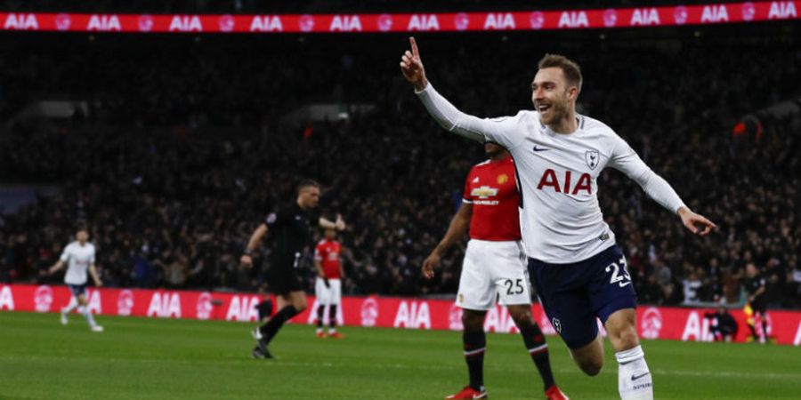 VIDEO - 5 Sentuhan dalam 11 Detik, Gol Christian Eriksen ke Gawang Manchester United Jadi yang Tercepat Musim Ini!