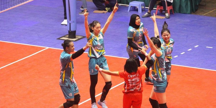 Jakarta Elektrik Kalahkan Gresik Petrokimia 2-3 pada Laga Terakhir Putaran Pertama Proliga 2018