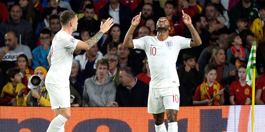 Dua Kali Bobol Gawang Spanyol, Raheem Sterling Samai Pencapaian dalam 45 Laga Bersama Timnas Inggris