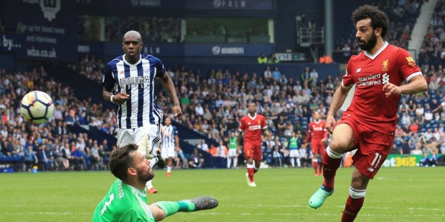 Hasil Liga Inggris - Mohamed Salah Catat Rekor, Liverpool Hanya Imbang dengan West Bromwich Albion