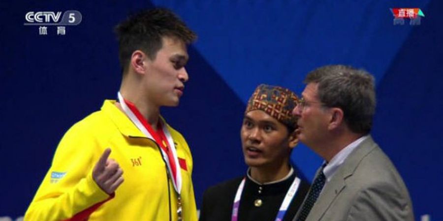 Renang Asian Games 2018 - Atlet China Protes setelah Lagu Kebangsaannya Tidak Diputar Hingga Selesai