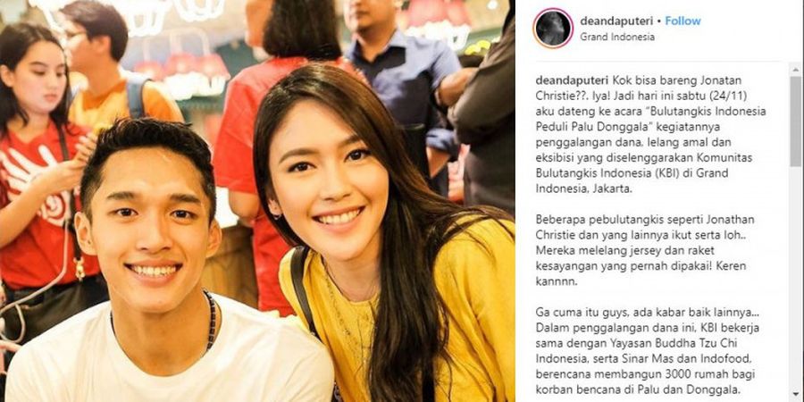 Foto Bareng Jonatan Christie, Penyanyi Ini Dapat Respons Positif dari Netizen