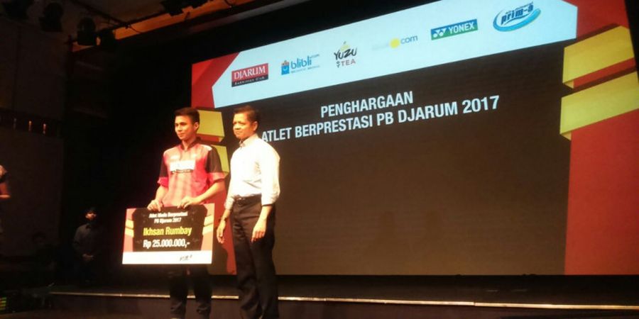 Ikhsan Leonardo Rumbay Jadi Atlet Muda Terbaik PB Djarum 2017