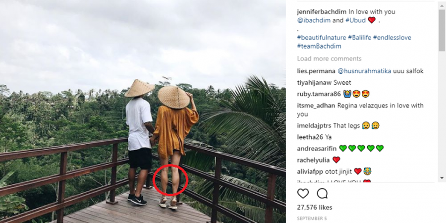 Unggah Foto Mesra Bersama Irfan Bachdim, Netizen Malah Fokus ke Bagian Tubuh Jennifer Bachdim