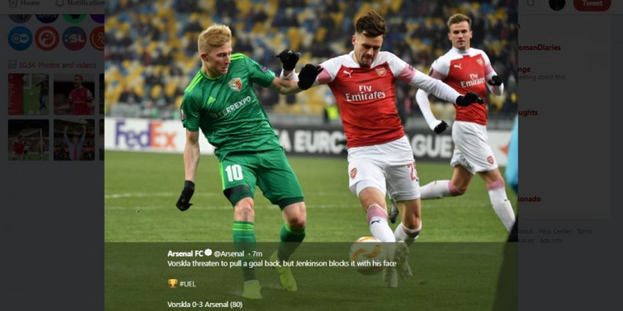 Liga Europa - 5 Hal Menarik di Balik Kemenangan Arsenal atas Vorskla 