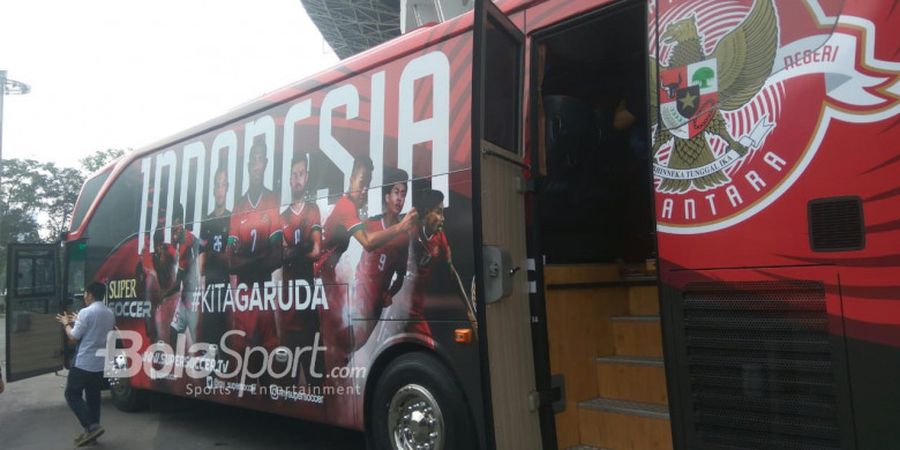 Bus Baru Timnas Indonesia Dilengkapi Fasilitas Permainan Playstation