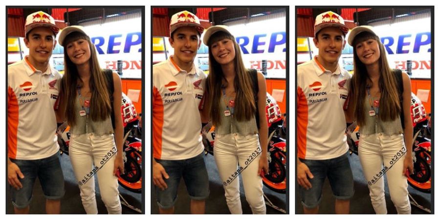 Tak Jadi Juara GP Catalunya 2018, Perempuan Ini Buat Marc Marquez Tetap Berbunga-bunga?