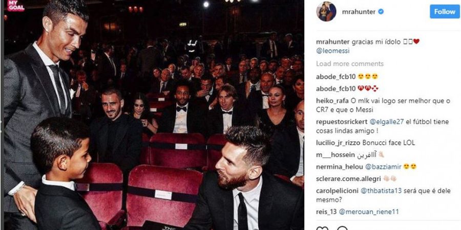 Anak Ronaldo Tidak Percaya Saat Pertama Kali Bertemu Messi Karena Terlalu Pendek