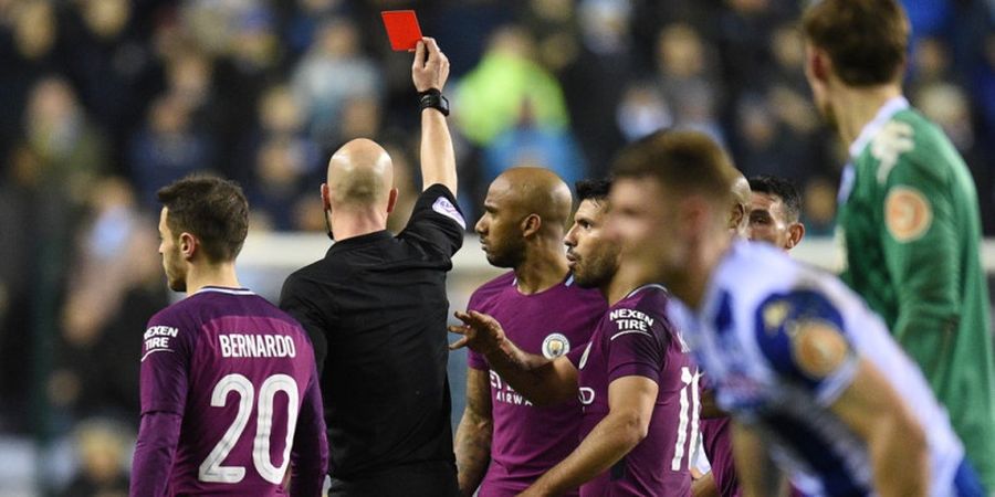 Hasil Wigan Vs Manchester City - Satu Pemain Diusir, The Citizens Tersingkir dari Piala FA!