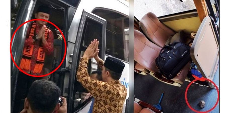 Rombongan Umroh Jadi Korban Salah Sasaran Pelemparan Oknum Suporter, Netizen Justru Beri Sindiran Lucu