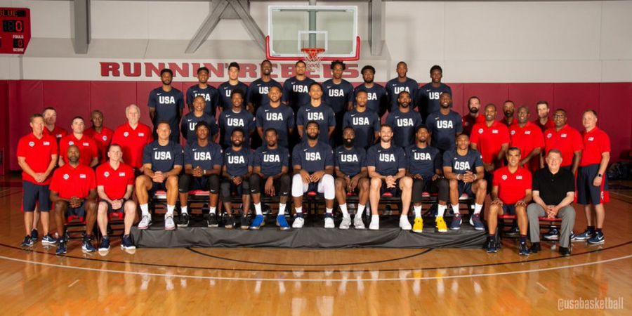 Latihan 3-Point, Timnas Basket Amerika Serikat Terlihat Sempurna