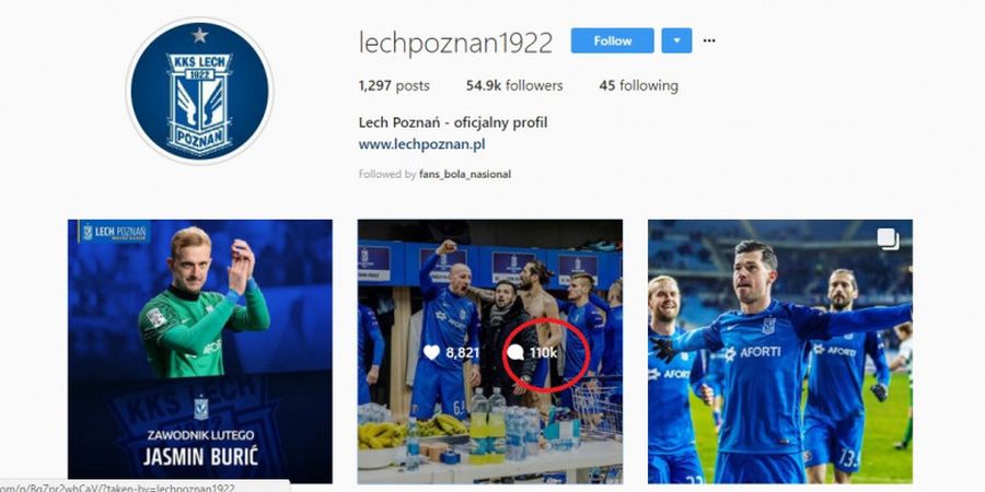 Sindir Egy Maulana Vikri, Akun Instagram Lech Poznan Diterpa Malapetaka yang Cukup Mengkhawatirkan