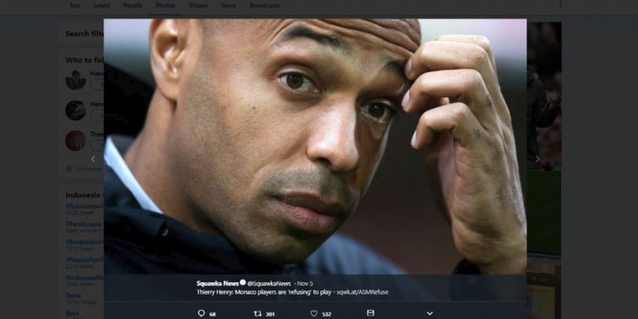 Thierry Henry Tak Cocok Jadi Manajer? AS Monaco Masih Bobrok