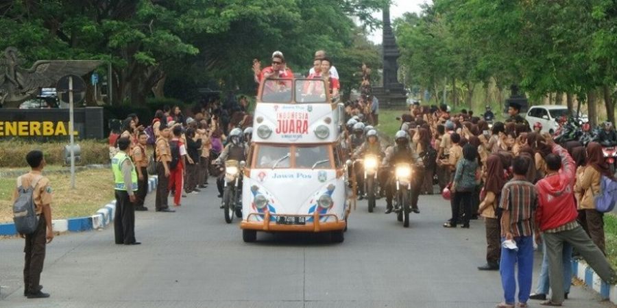 Tontowi/Liliyana Disambut Meriah Warga Surabaya