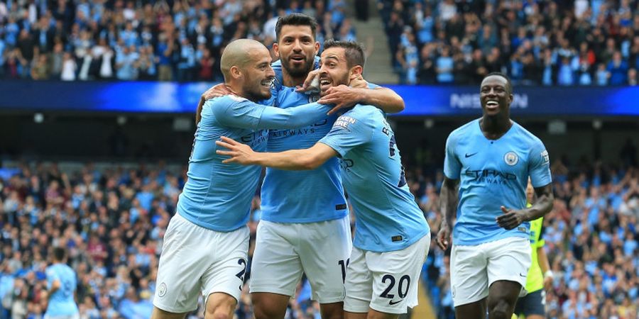 Hasil Manchester City Vs Huddersfield Town - Sergio Aguero Cetak Hat-trick, The Citizens Menang 6-1