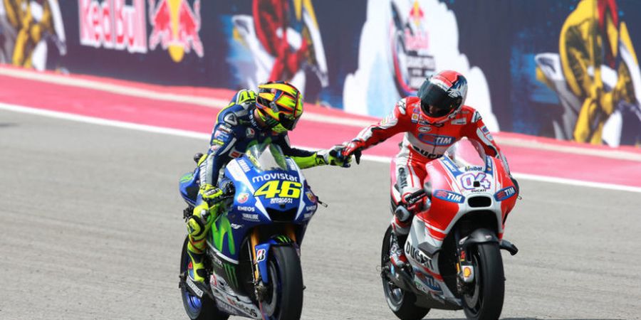 Valentino Rossi Sebut Andrea Dovizioso Sembunyikan Ban Baru