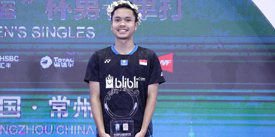 Usai Juara China Open 2018, Anthony Ginting Kembali Cicipi Peringkat Terbaik dalam Kariernya