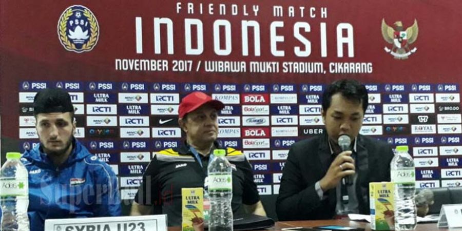 Pelatih Suriah Sulit Mengaku Sulit Mengantisipasi Umpan Silang Timnas U-23 Indonesia