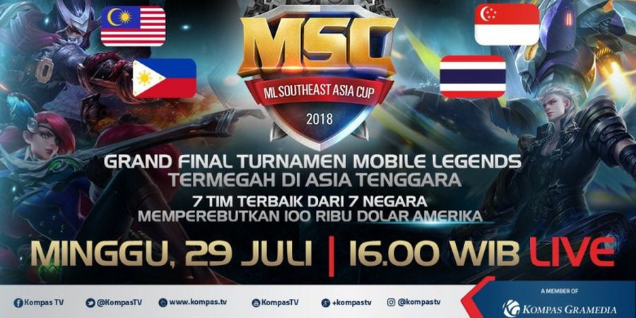 Tayang di Kompas TV, Ini Profil Tiga Wakil Indonesia di Mobile Legends SEA Cup 2018