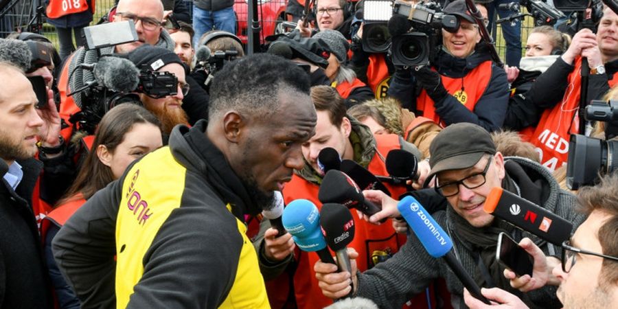 VIDEO - Gol Debut Usain Bolt untuk Borussia Dortmund Bikin Kiper Bengong