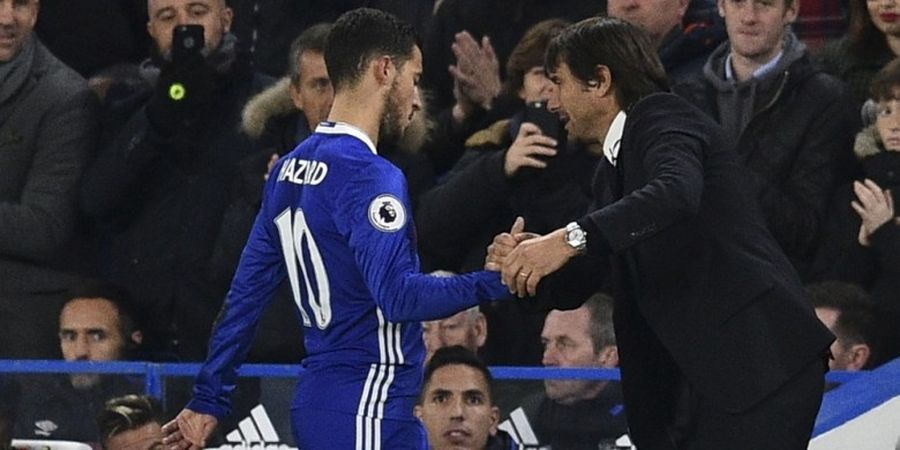 Leicester City Vs Chelsea - Tak Ada Pemain Cedera, Antonio Conte Pertimbangkan Comeback Eden Hazard