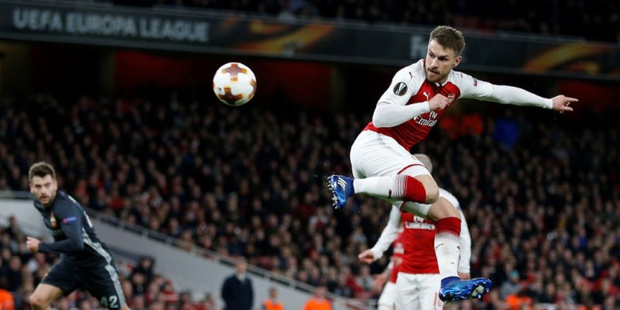 VIDEO - Gol Sensasional Aaron Ramsey Bawa Arsenal Kalahkan CSKA Moskva