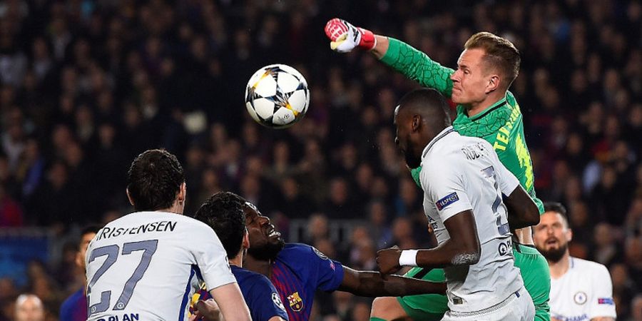 VIDEO - Jatuh Bangun Selamatkan Gawang Barcelona, Ter Stegen Jadi Kunci Kemenangan