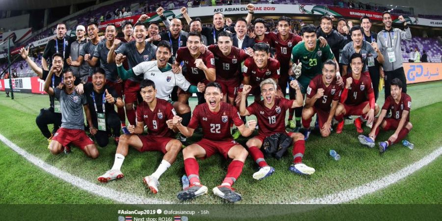 Gagal di 16 Besar Piala Asia 2019, Timnas Thailand Terima 4 Miliar