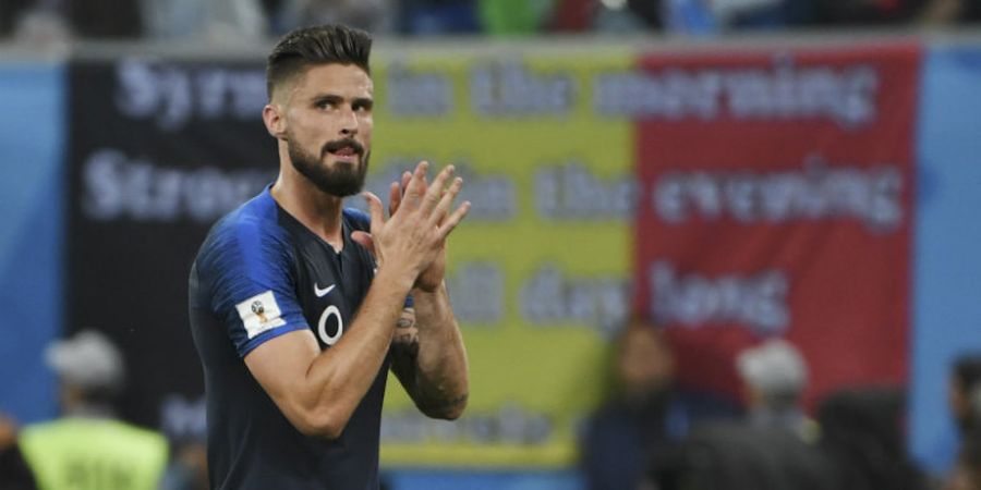 Olivier Giroud Penuhi Janjinya Tampil Botak Usai Prancis Juara Piala Dunia 2018