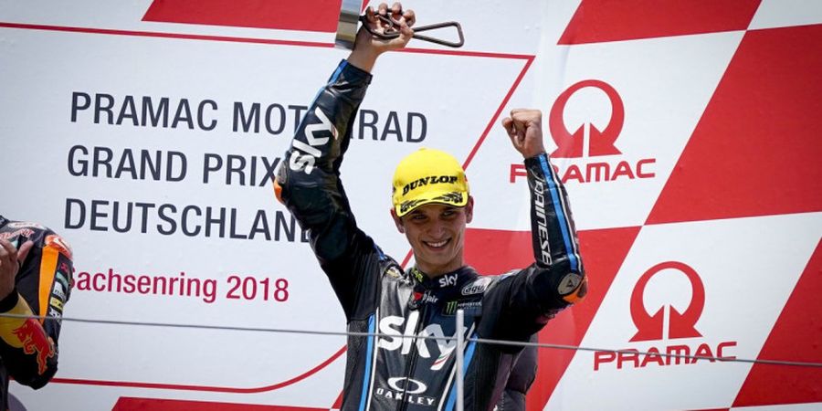 Hasil Moto2 GP Jerman 2018 - Adik Valentino Rossi Sukses Rebut Podium Pertamanya