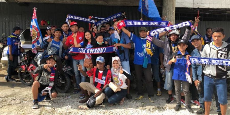 Begini Potret Kebersamaan Suporter Arema dan Persipura, Bikin Adem!